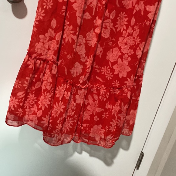 *new with tags* Lulus Red/Pink Maxi Off Shoulder Dress XL - Picture 3 of 4